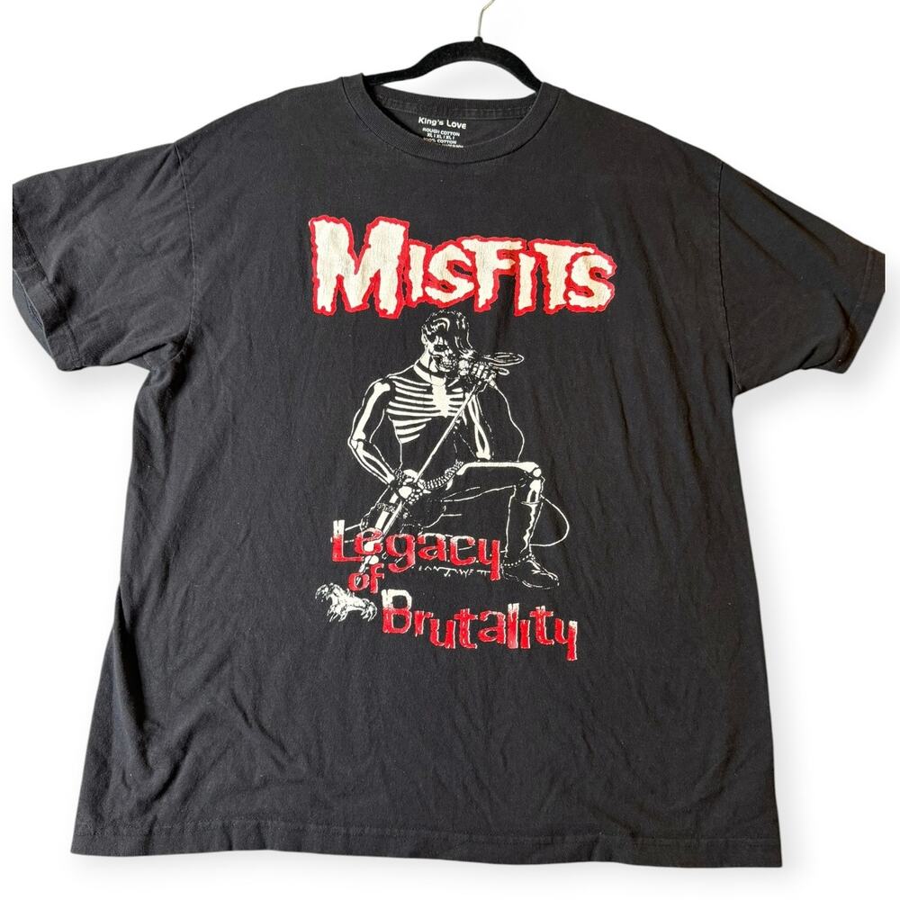 Misfits Legacy of Brutality T-Shirt, Men’s XL, Black Red, King’s Love, VTG Y2K